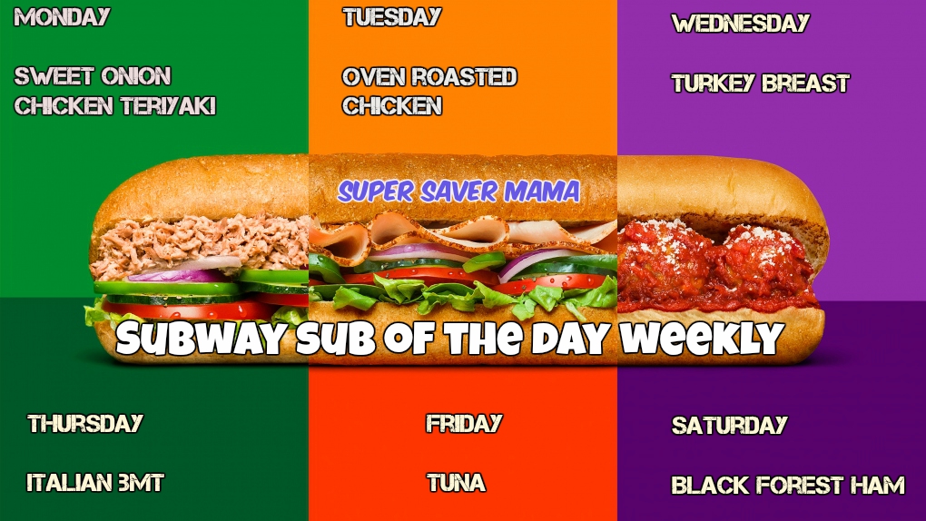 Subway Sub Of The Day 7 OFF Deal May 2020 SuperSaverMama